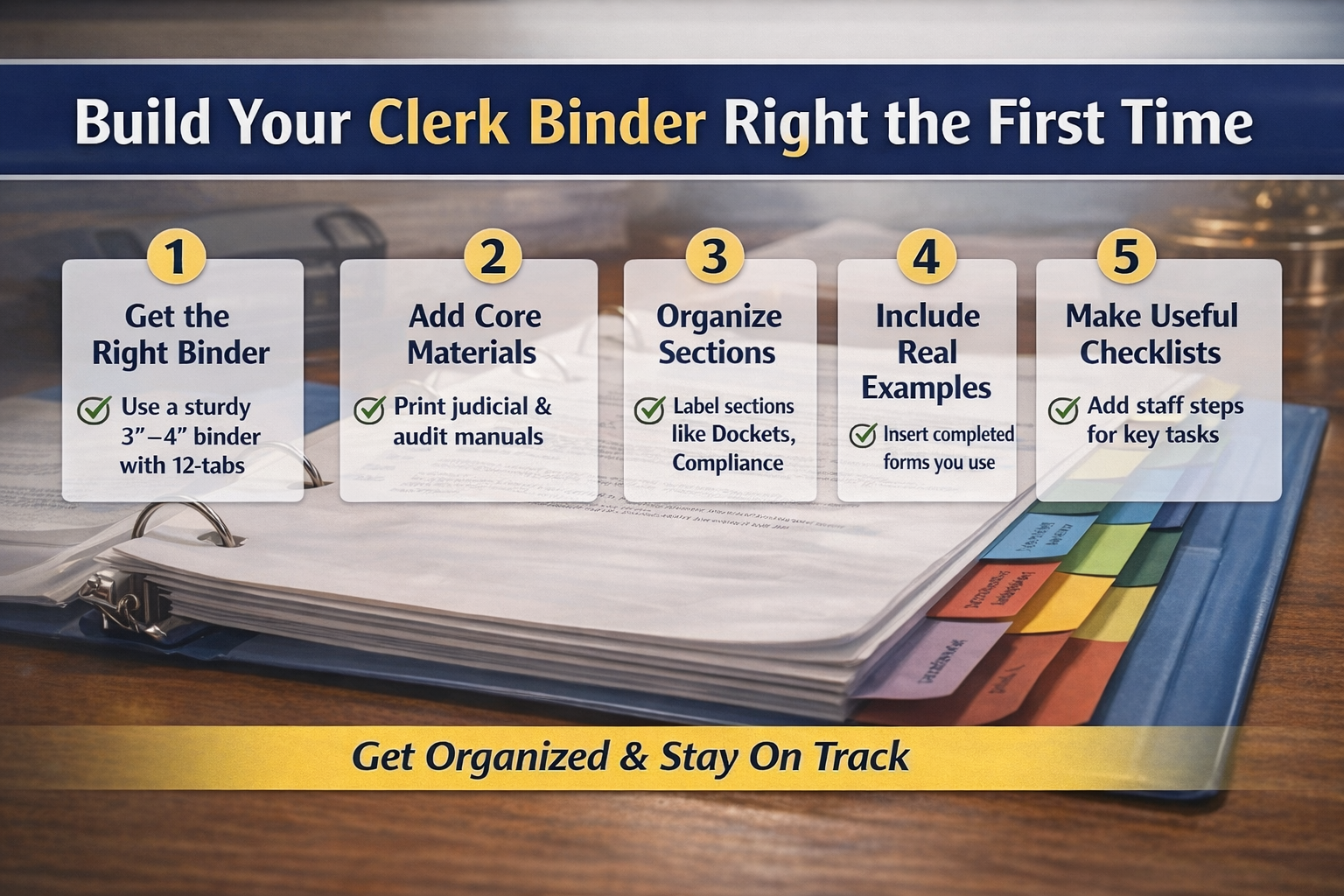 How to Make Your Clerk Binder Actually Work for You
