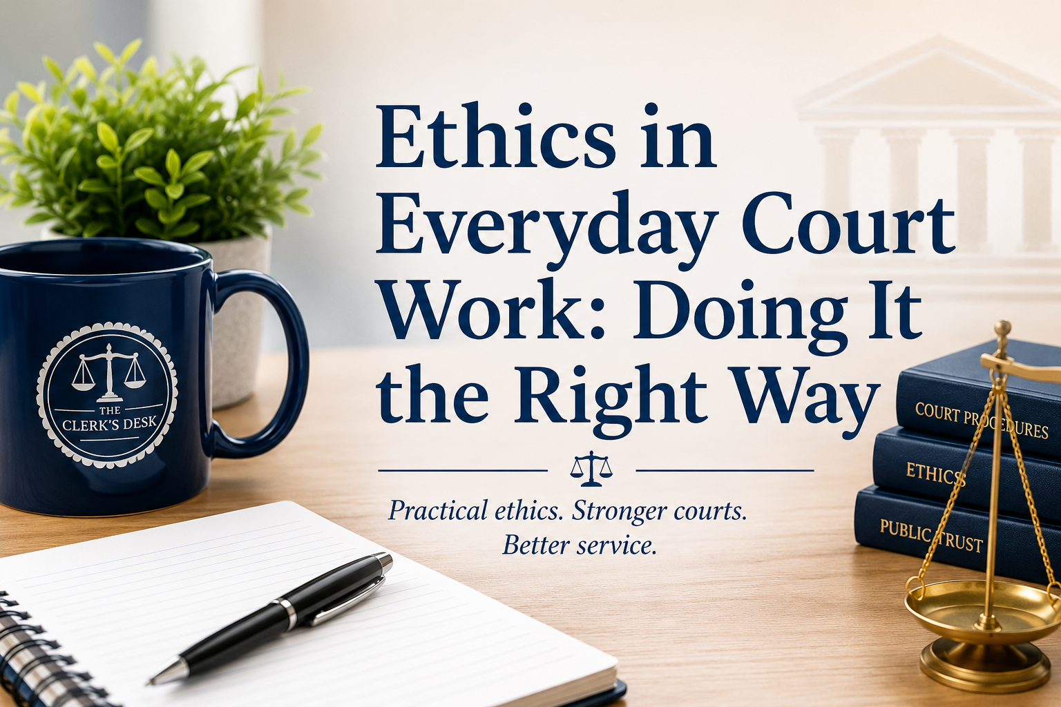 Ethics in Everyday Court Work: Doing It the Right Way